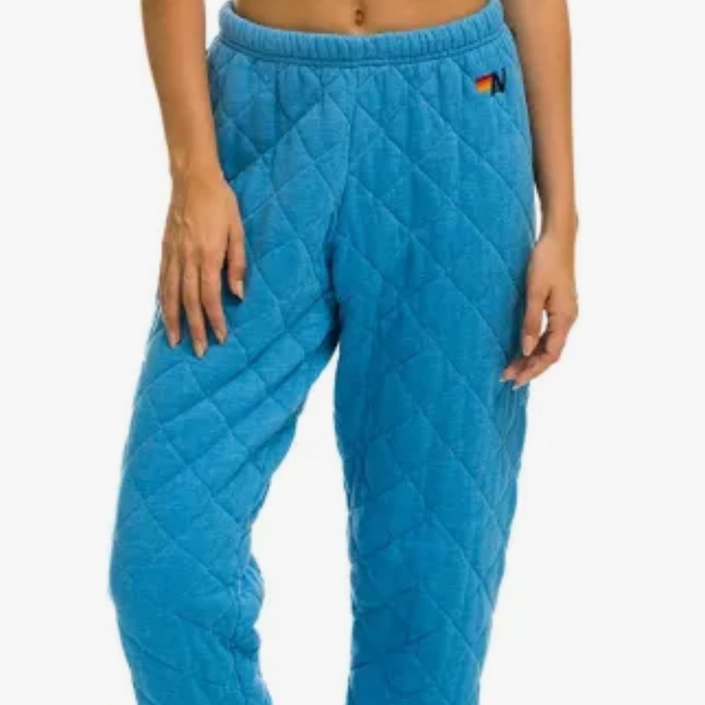 Aviator nation quilted sweatpants, size medium
